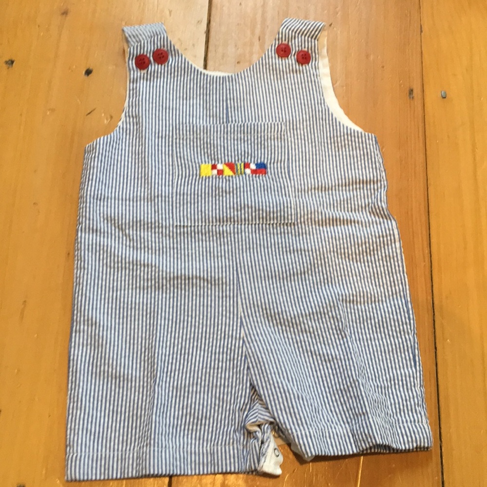 Nautical seersucker jumper